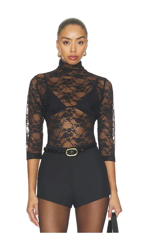 Half Sleeve Modern Mock Neck by Bobi
