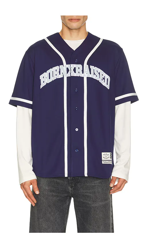 Born x Raised Bxr Sport Arch Baseball Jersey by Born