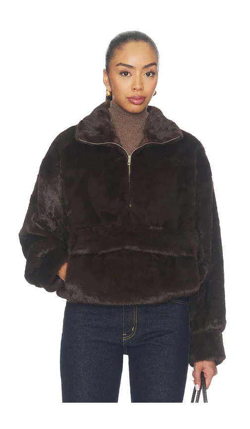 Zvika Faux Fur Anorak by Source Unknown