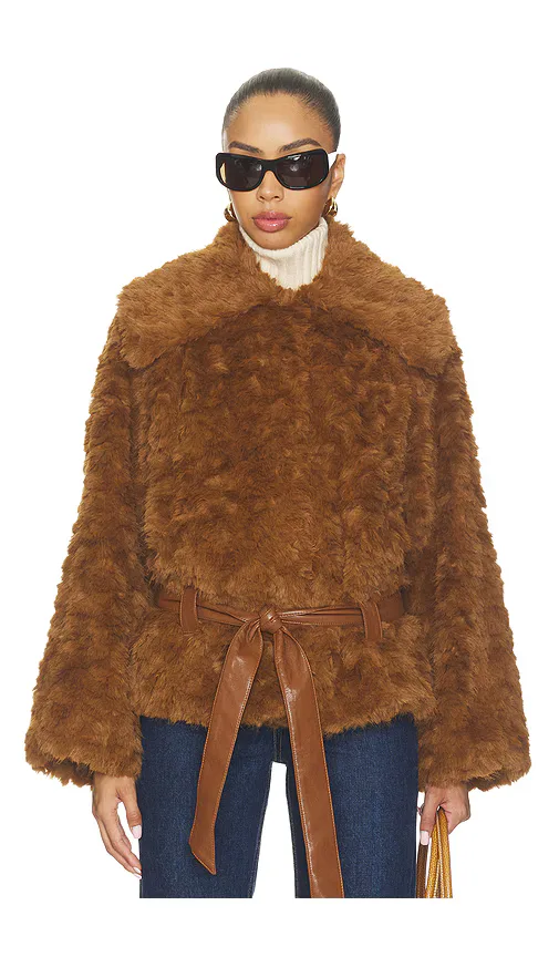 Etienne Faux Fur Jacket by 4th & Reckless