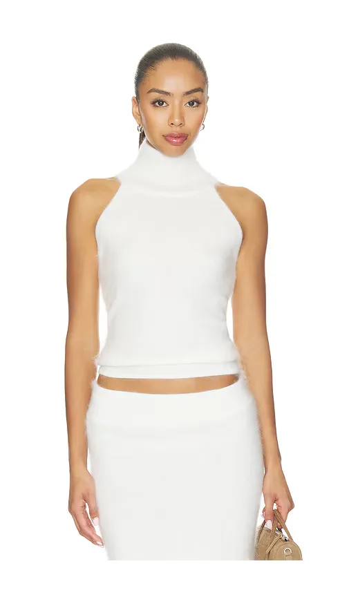 Brushed Cashmere Halter Top