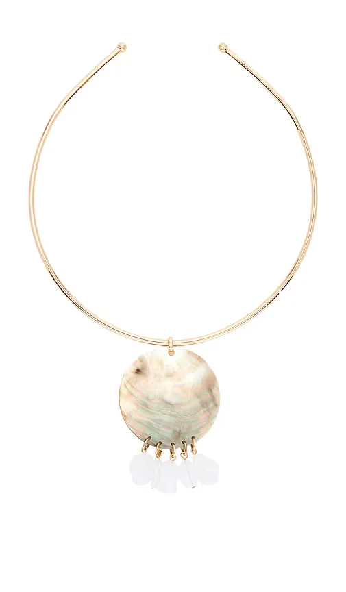 Iridescent Circle Pendant Choker by 8 Other Reasons