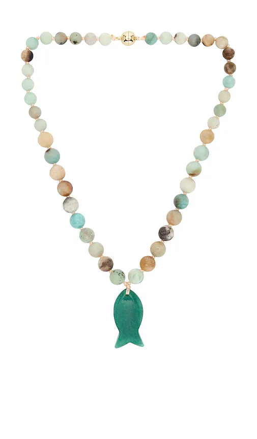 Beaded Fish Pendant Necklace by 8 Other Reasons