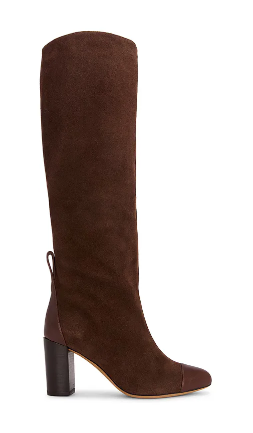 Lia Boot in Chocolate Suede by Odissi