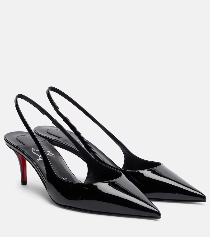 Miss Z 60 Patent Leather Slingback Pumps by Christian Louboutin