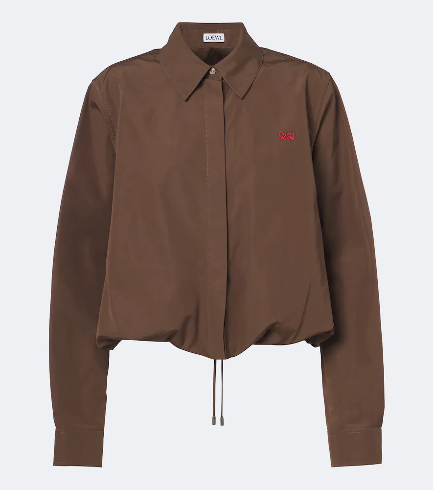 Double L Cotton Poplin Shirt by LOEWE