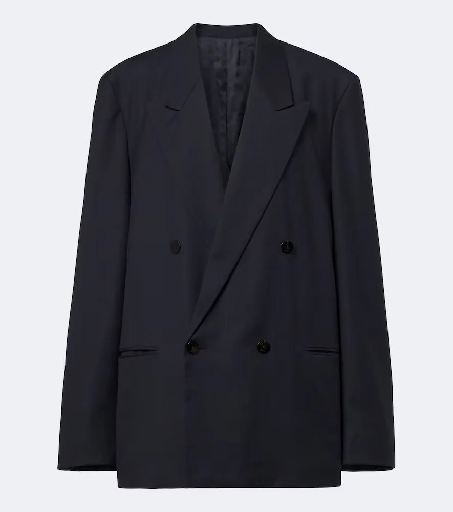 Double-Breasted Oversized Wool Blazer by Gucci
