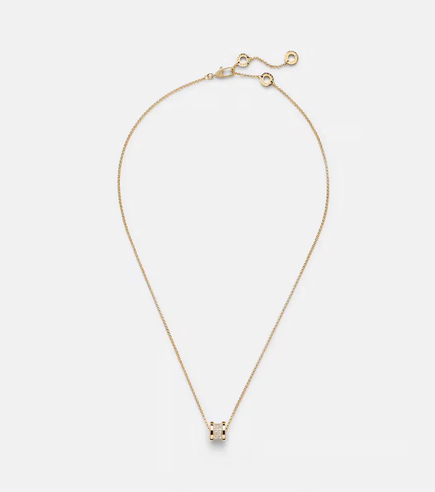 B.zero1 18kt Gold Pendant Necklace with Diamonds by BVLGARI