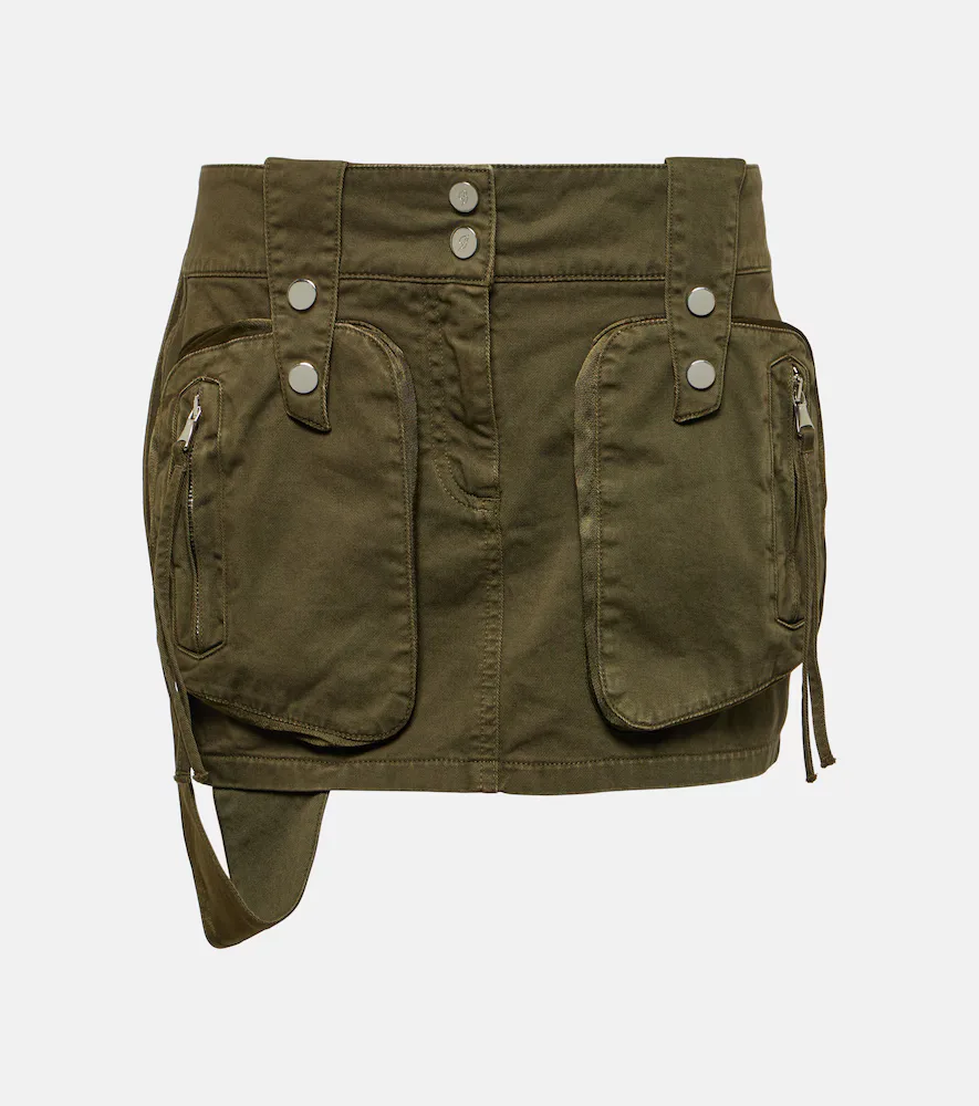 Cotton Twill Miniskirt by Blumarine