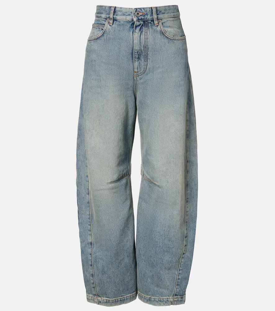 Anagram Barrel-Leg Jeans by LOEWE