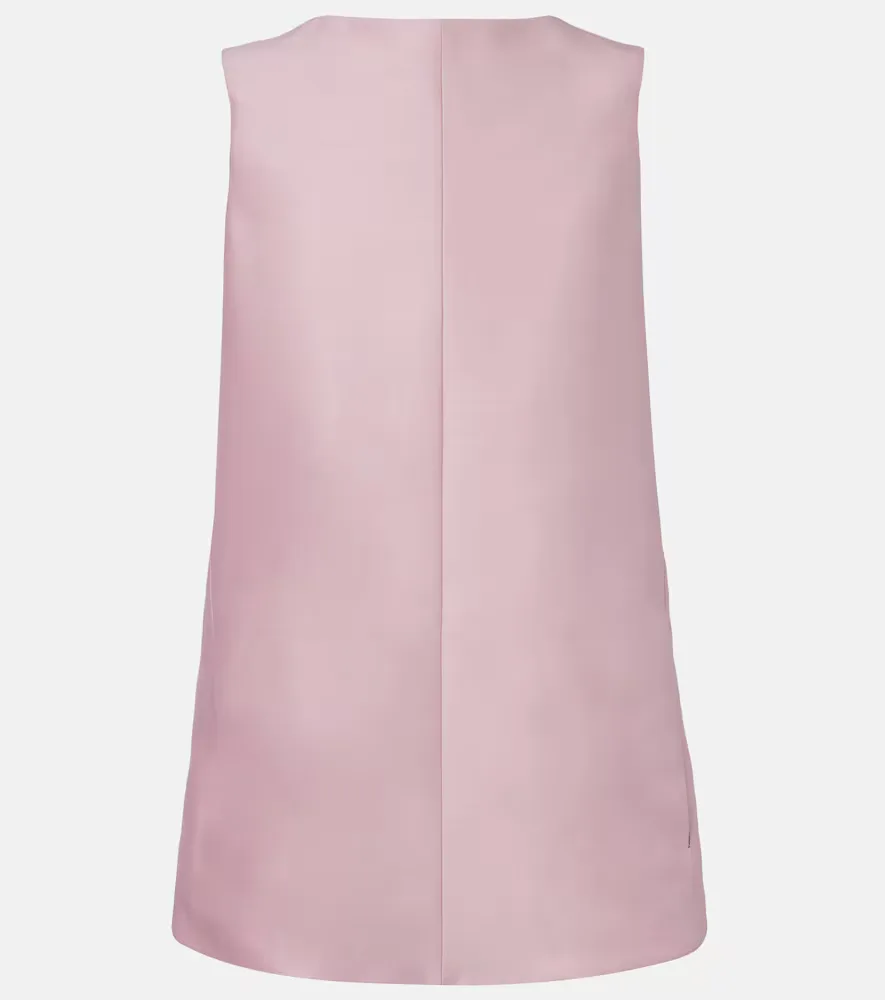 Silk and Wool Minidress by Balenciaga