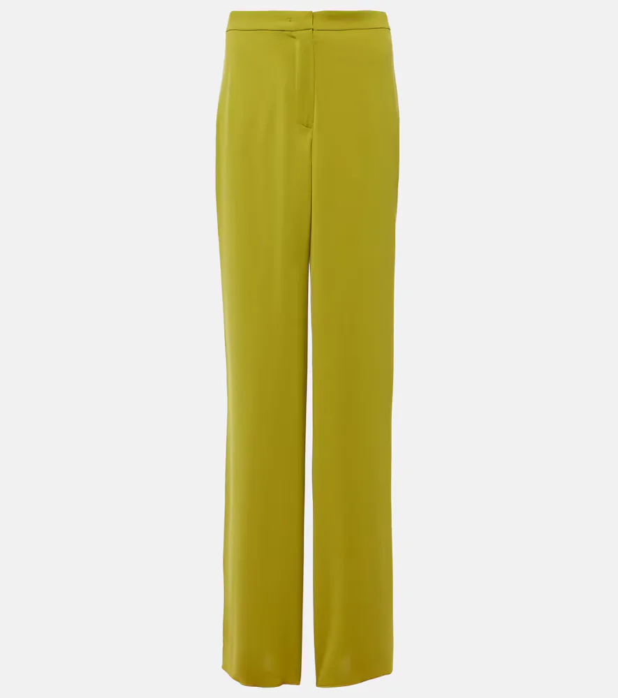 Medusa High-Rise Straight Pants by Max Mara