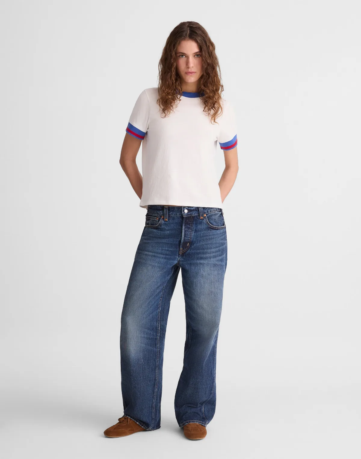 Low-Slung Baggy Jeans in Japanese Denim by MW