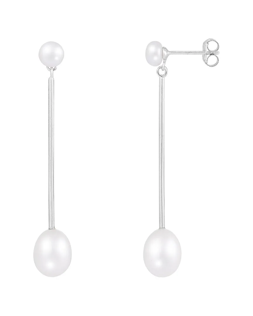 Silver 7-8Mm Pearl Earrings