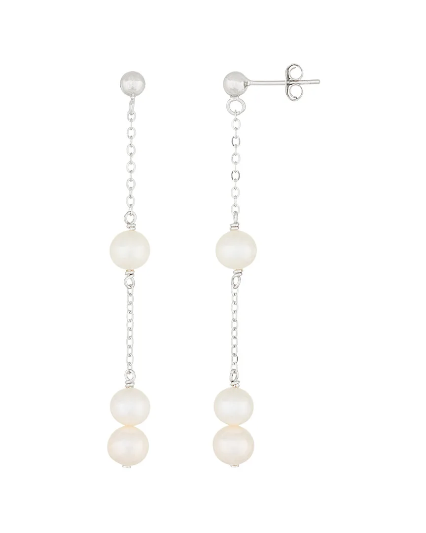 Silver 6-6.5Mm Freshwater Pearl Earrings