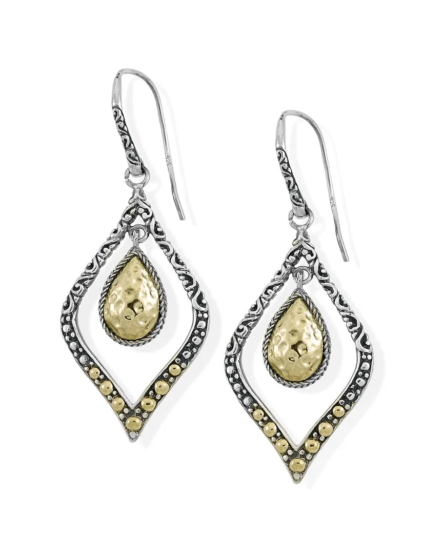 Silver & 18K Earrings by Samuel B