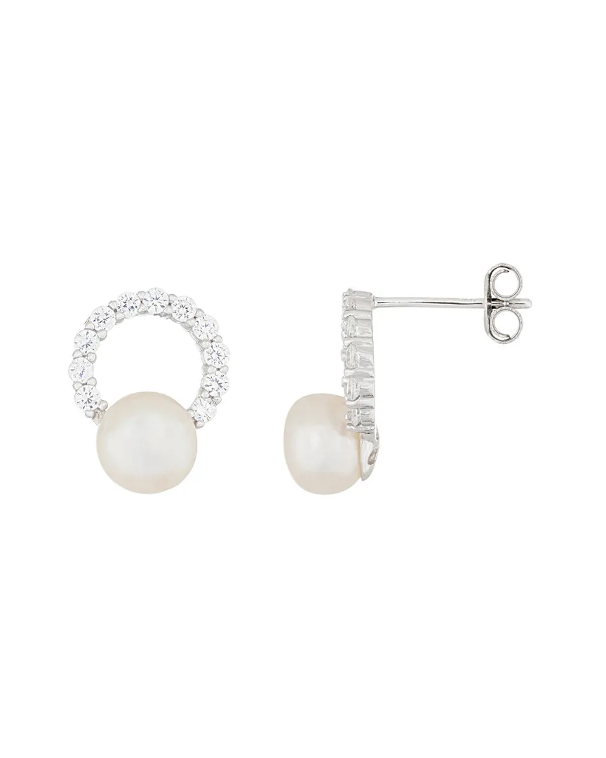 Silver 6.5-7Mm Freshwater Pearl Earrings by Splendid
