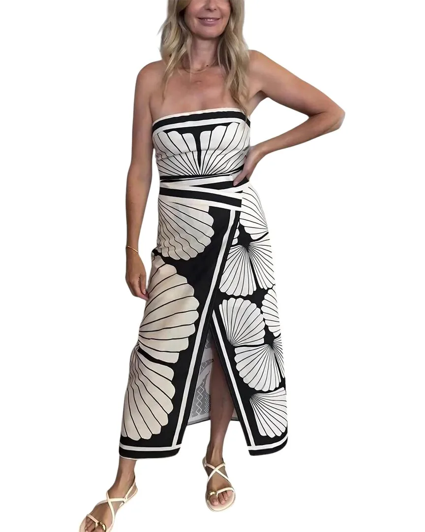 Charlotte Green Midi Dress by Florida