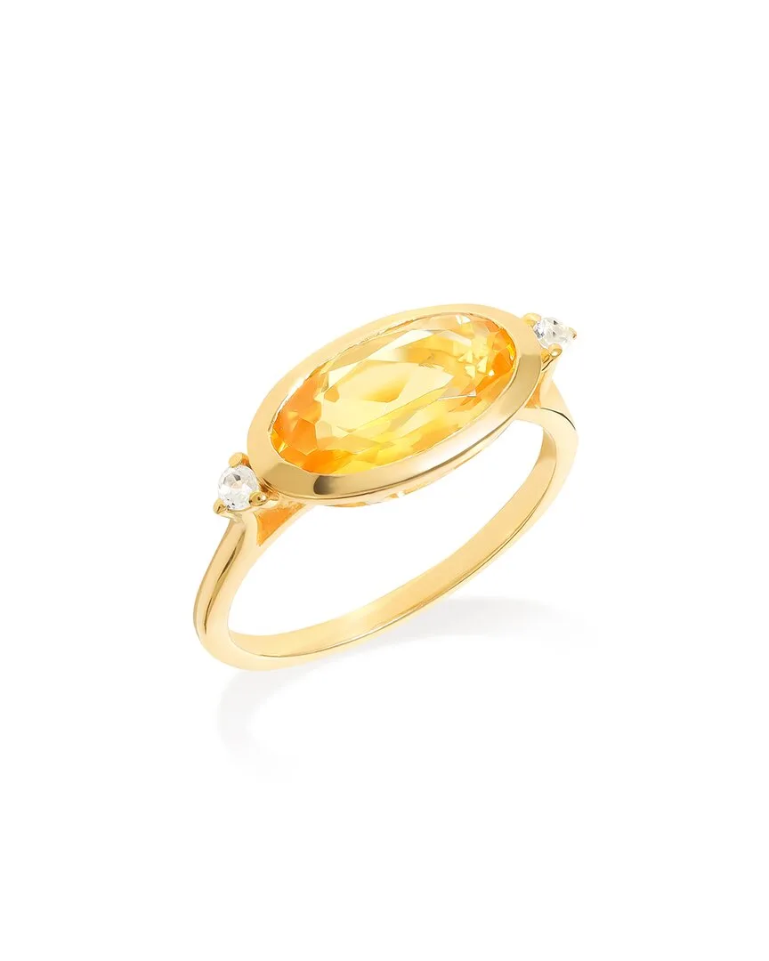 14K Over Silver 1.92 ct. tw. Gemstone Solitaire Ring by Tiramisu