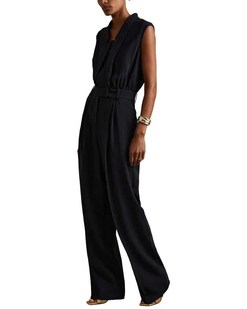 Sara Tux Detail Jumpsuit by Reiss