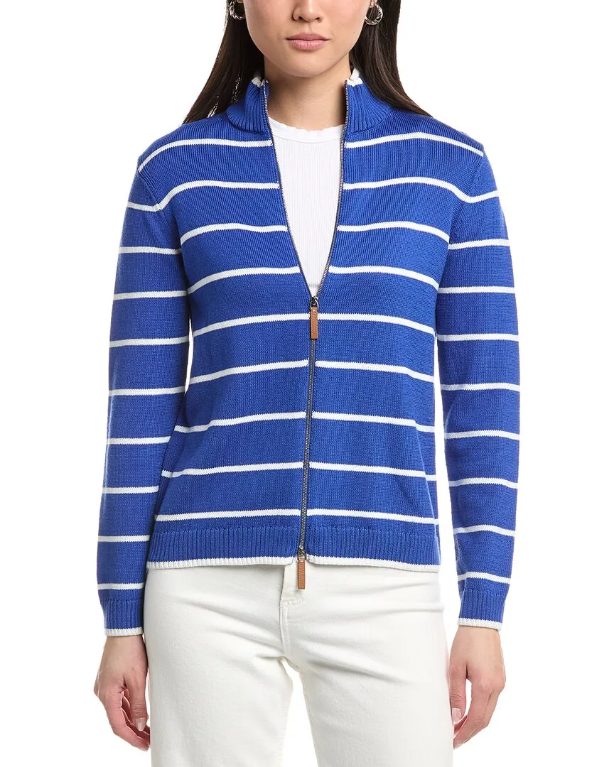 Stripe Fitted Bomber by Lafayette 148 New York