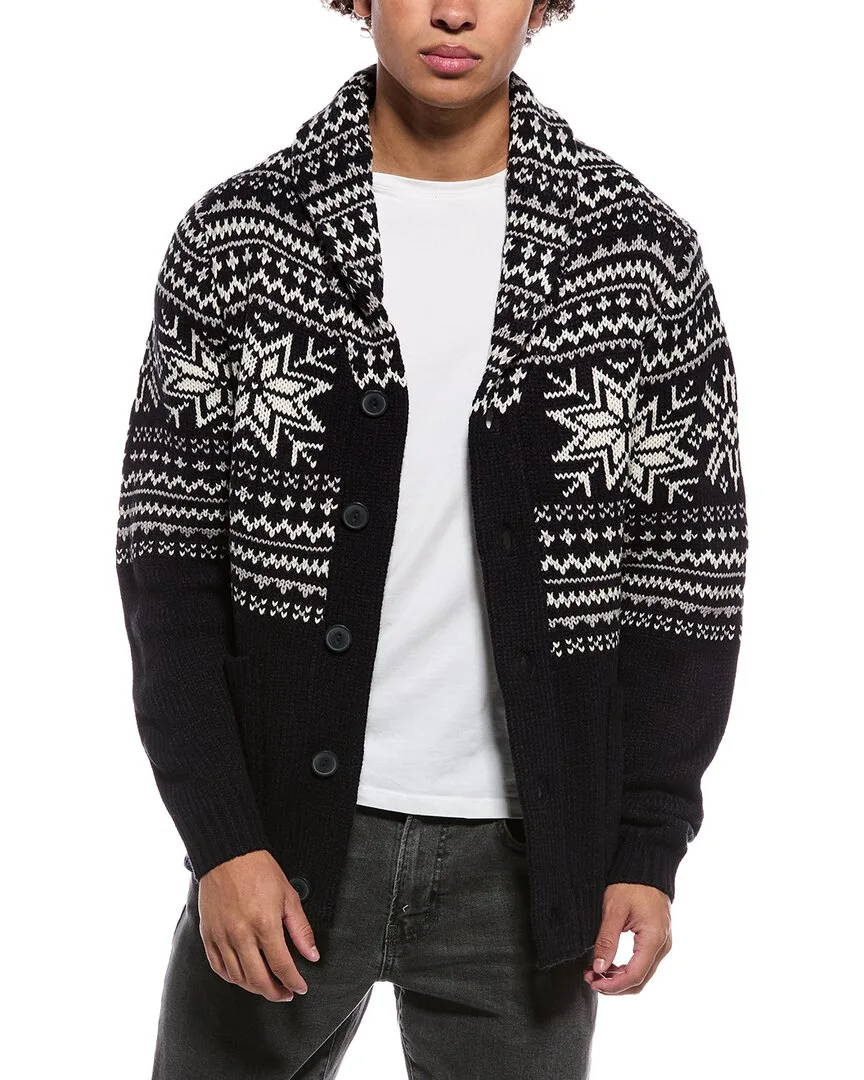 Snowflake Shawl Collar Cardigan by Weatherproof Vintage