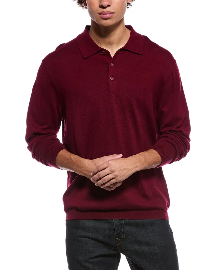 Cashmere-Blend Polo Sweater by Weatherproof Vintage
