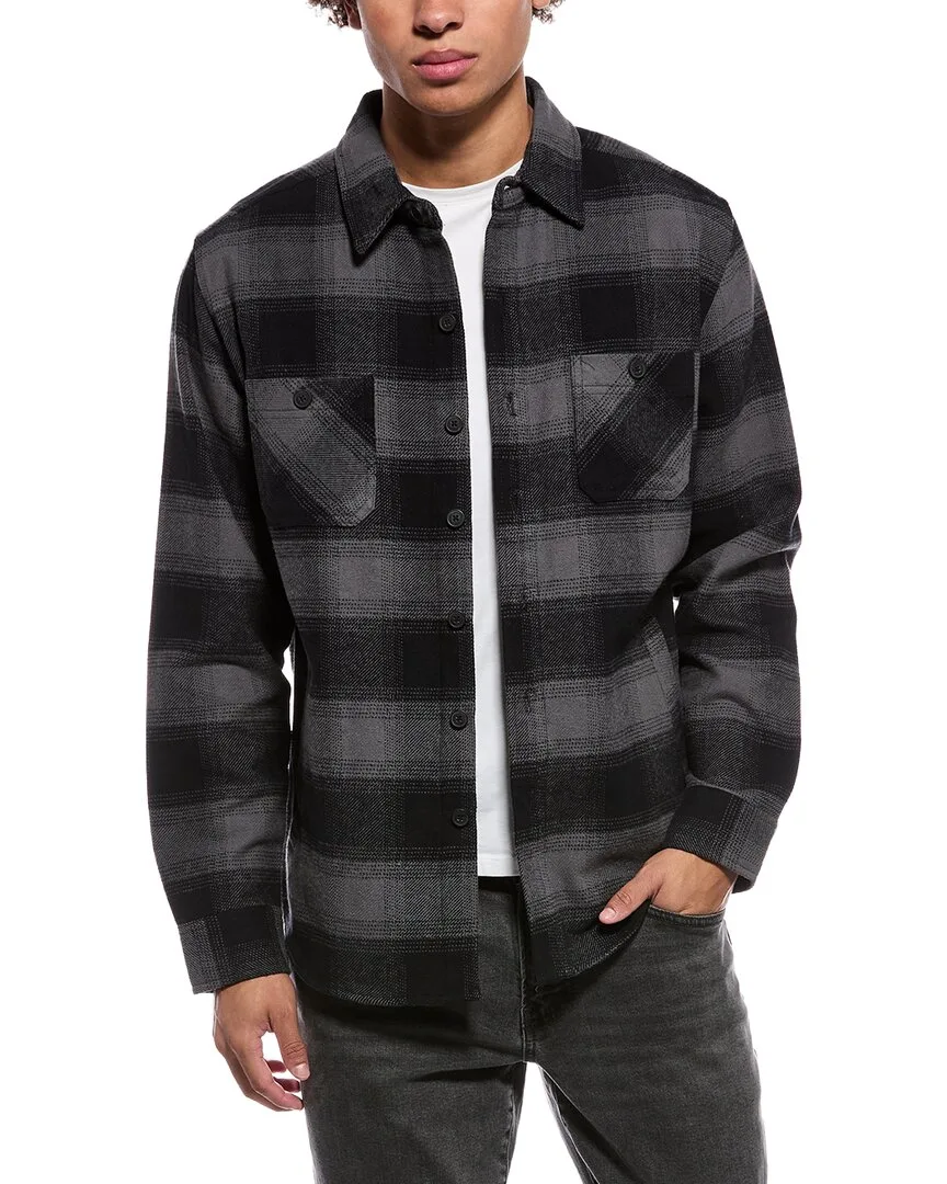Unlined Lumberjack Plaid Twill Overshirt