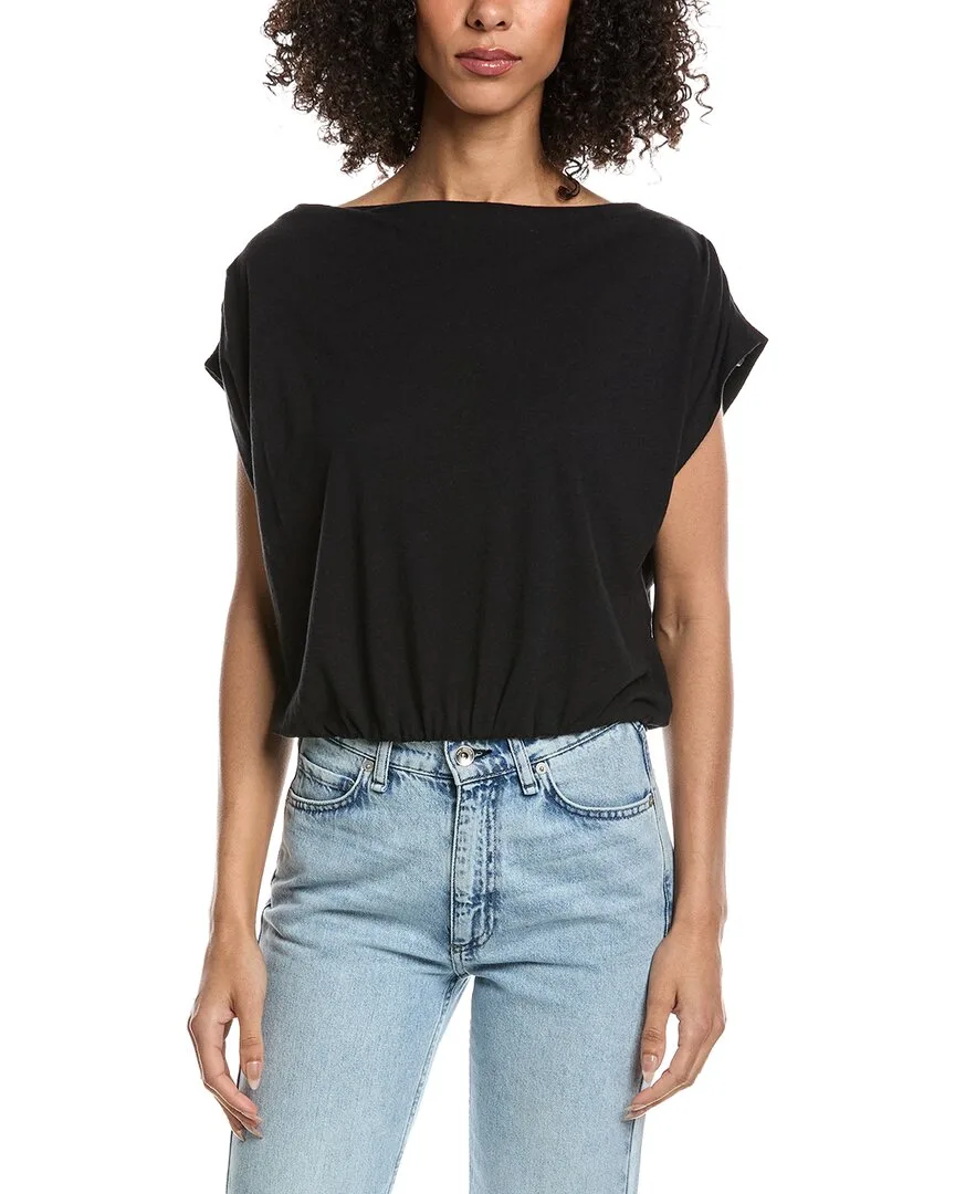 Estelle Pleated Shoulder T-Shirt by Project Social T