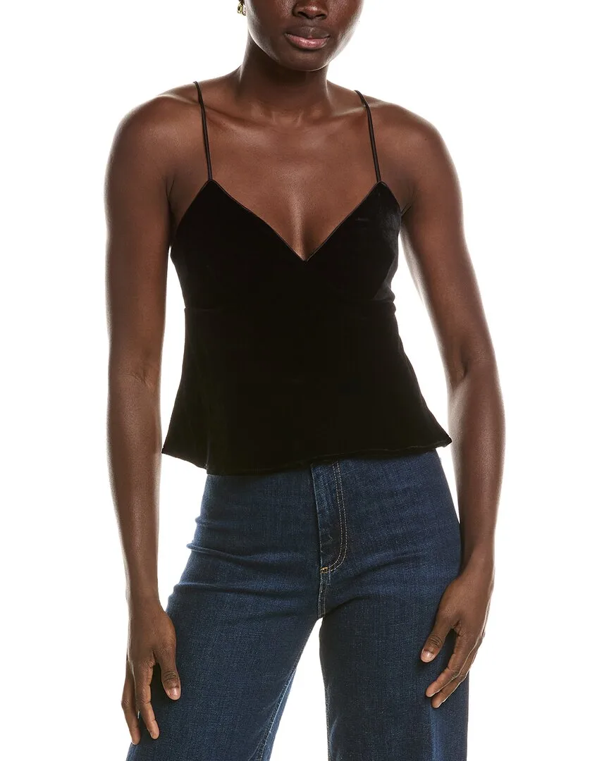 Velvet Silk Bias String Silk-Blend Tank