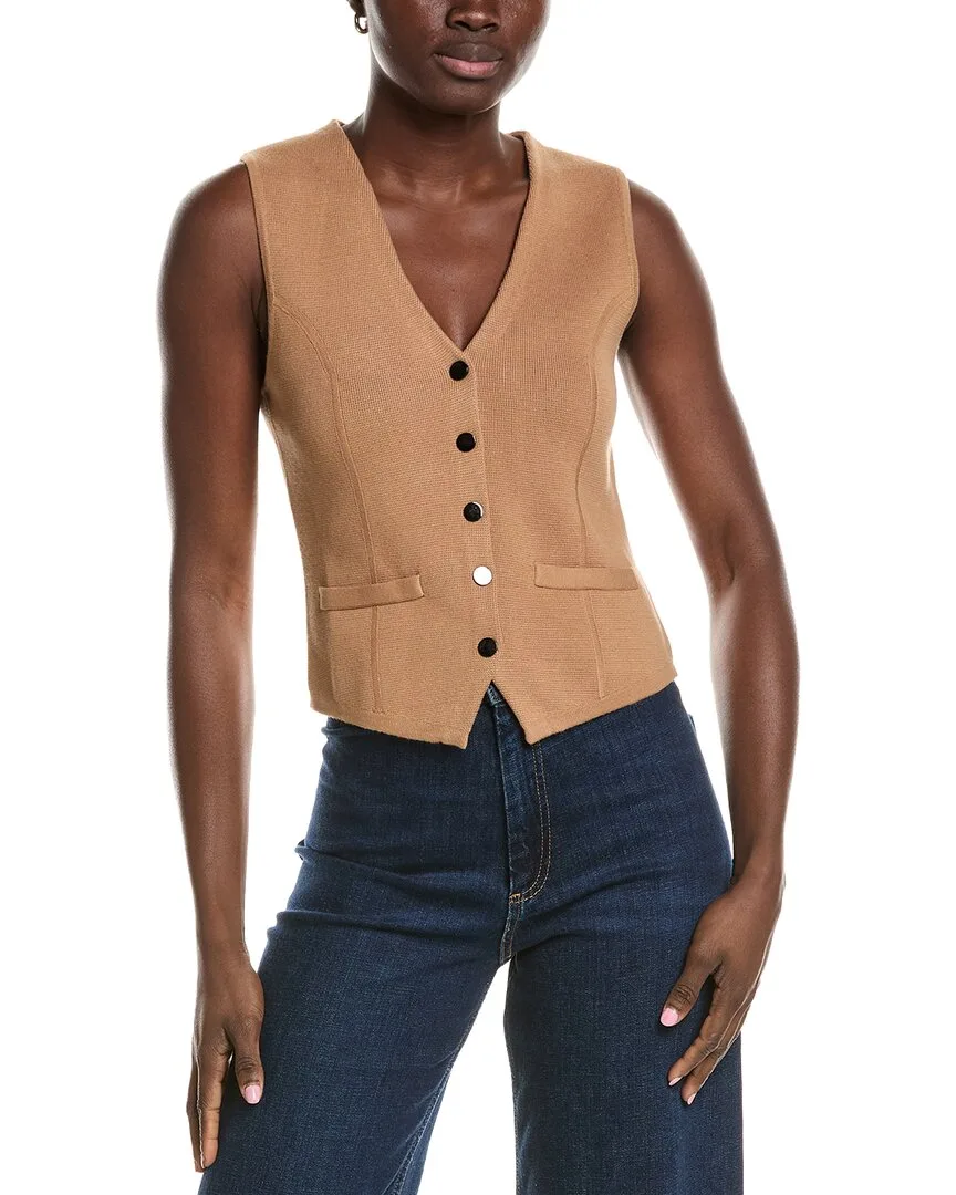 Knit Snap Vest by Minnie Rose