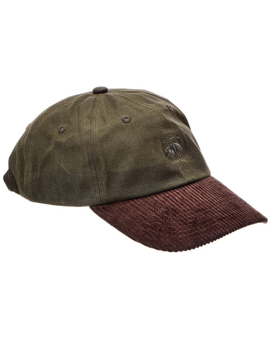 Oil Cloth Leather-Trim Baseball Cap by Brooks Brothers
