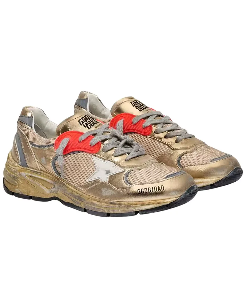 Dad-Star Leather Sneaker by Golden Goose