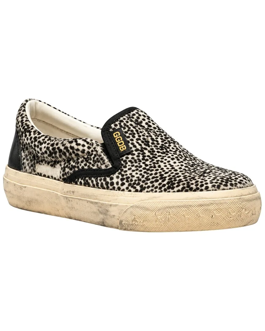 Vce Animal-Print Leather Sneaker by Golden Goose