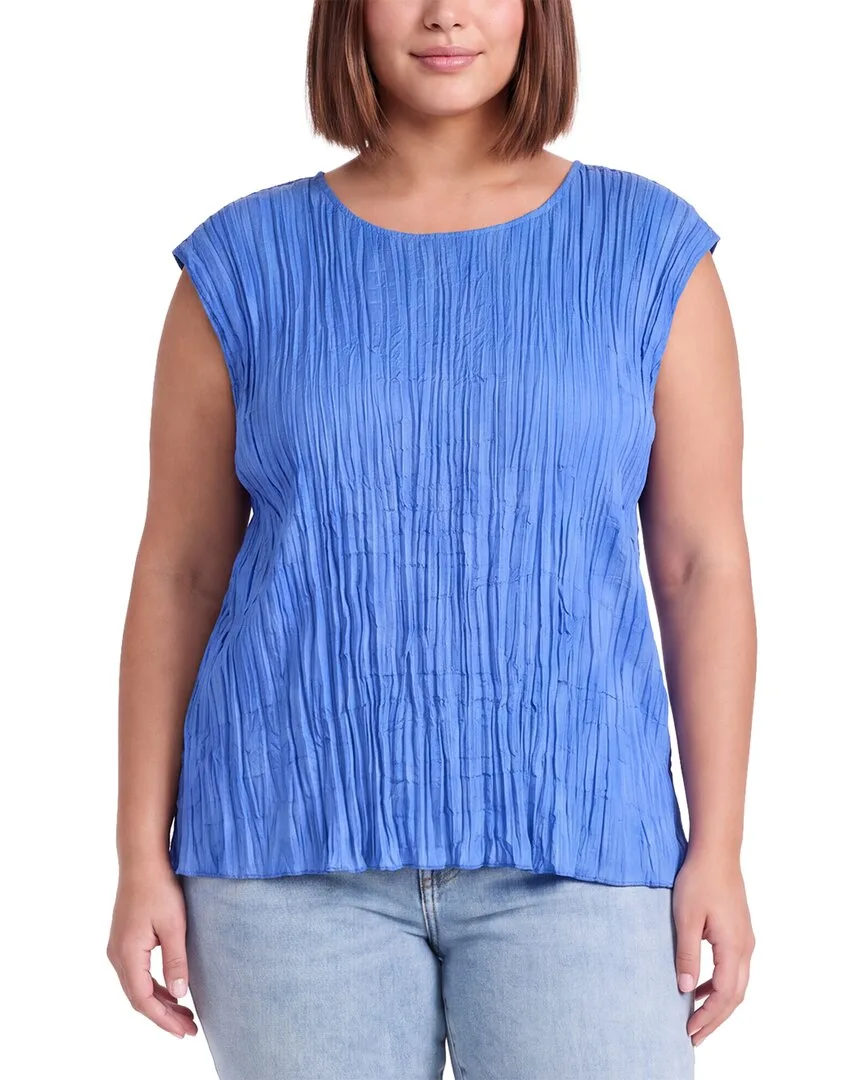 Ballet Neck Silk Top by Eileen Fisher