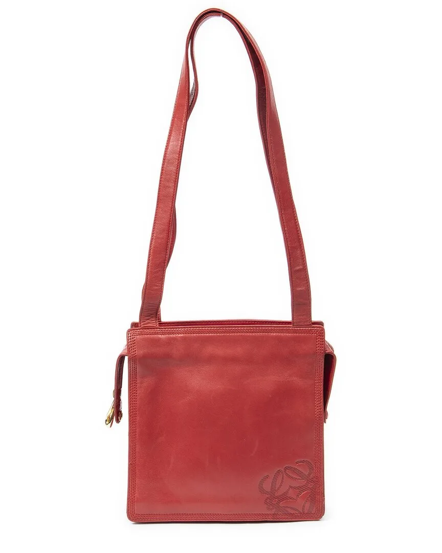Small Vintage Leather Shoulder Bag by LOEWE