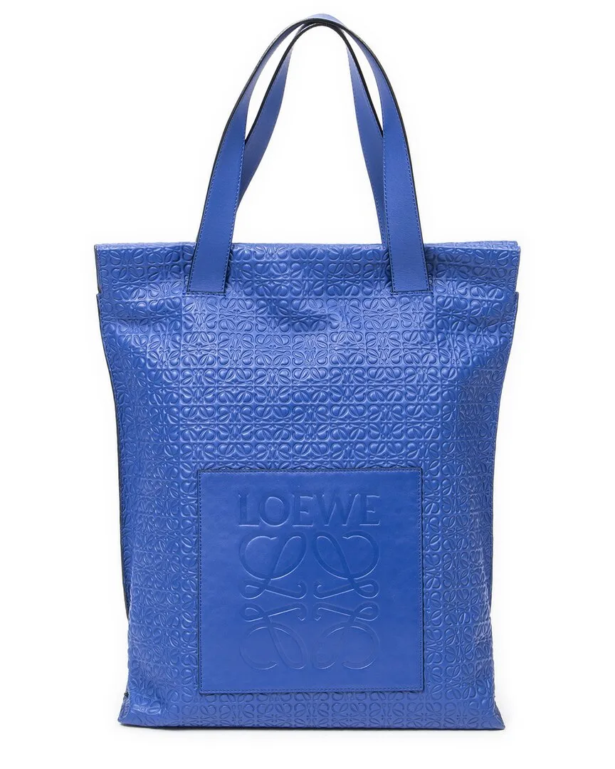 Vertical Anagram Leather Shoulder Bag by LOEWE