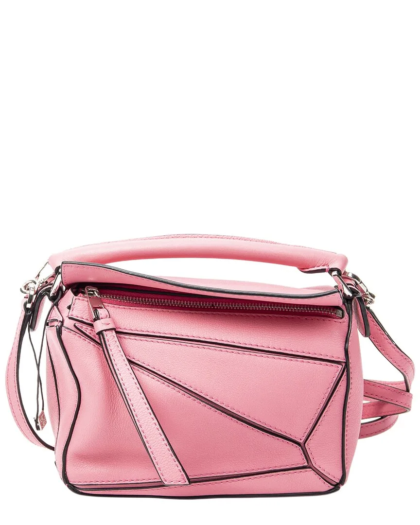 Mini Puzzle Leather Shoulder Bag by LOEWE