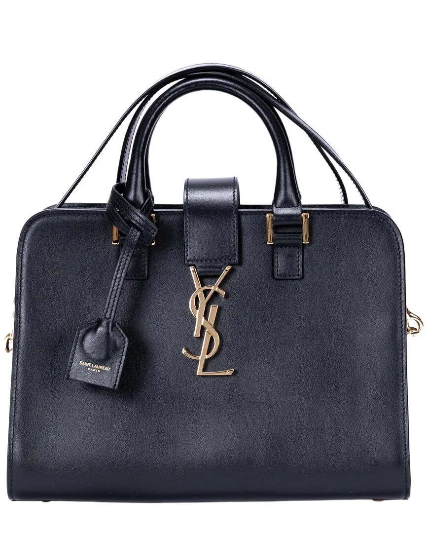 Cabas Leather Tote by Saint Laurent