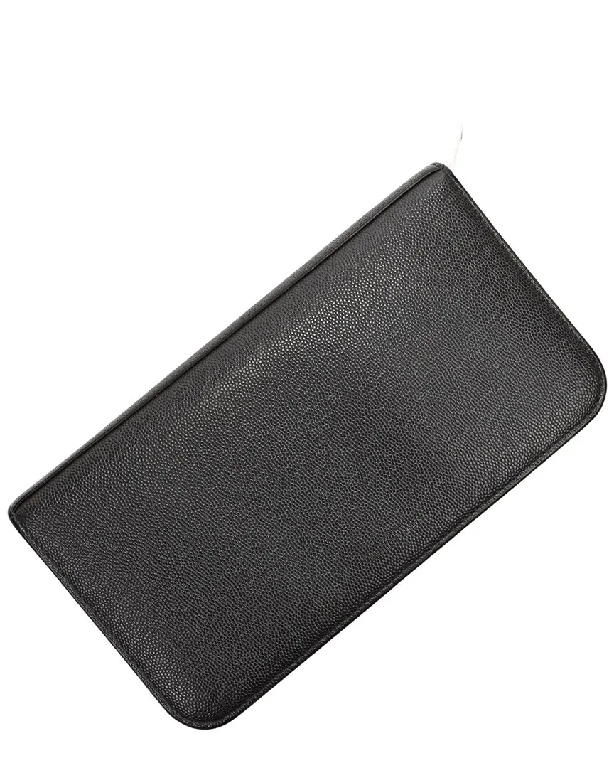 Yves Saint Laurent Leather Zip Around Wallet