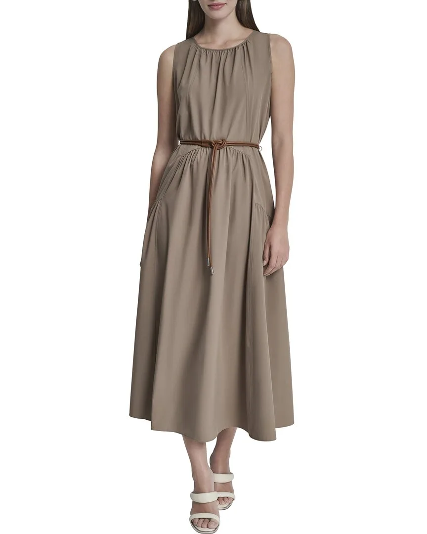 Drop Waist Midi Dress by DKNY
