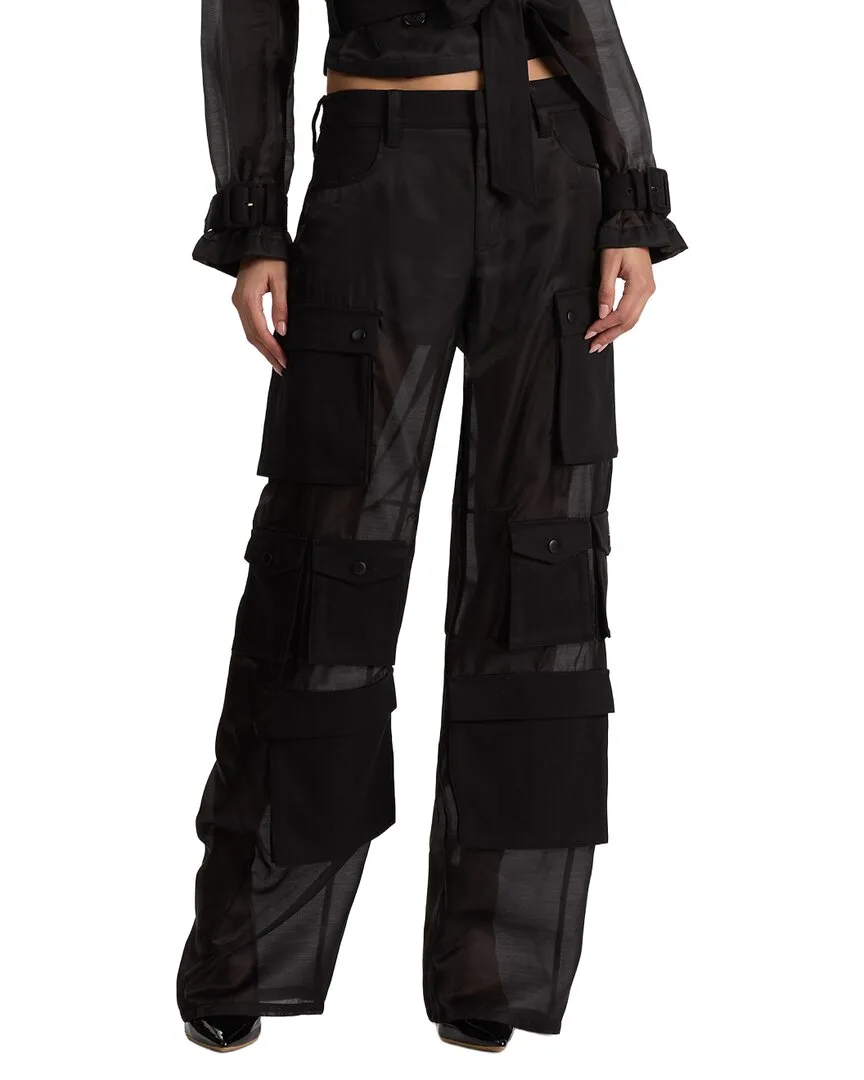 Olympia Mr Sheer Combo Cargo Pant by Alice + Olivia