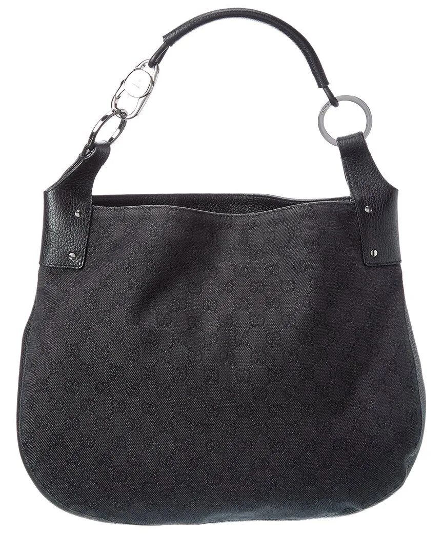 Gg Denim Medium Classic Ring Shoulder Bag by Gucci
