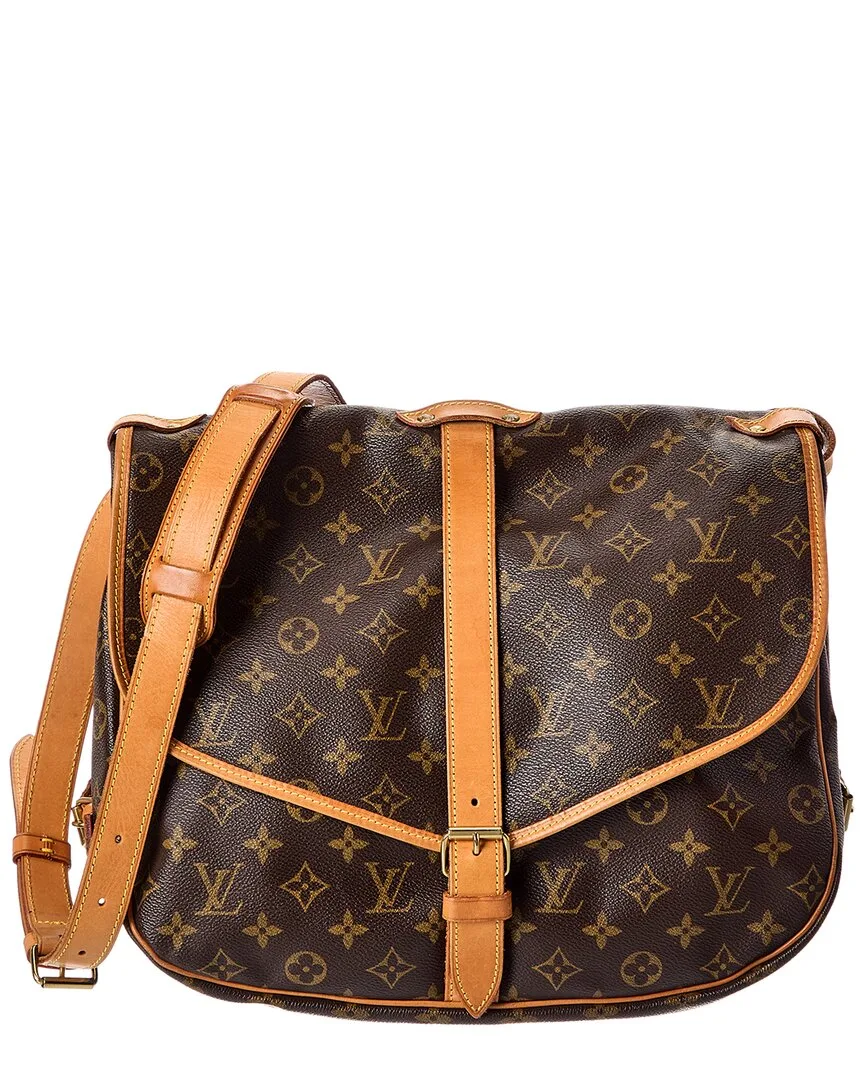 Saumur 35 Canvas & Leather Crossbo by Louis Vuitton