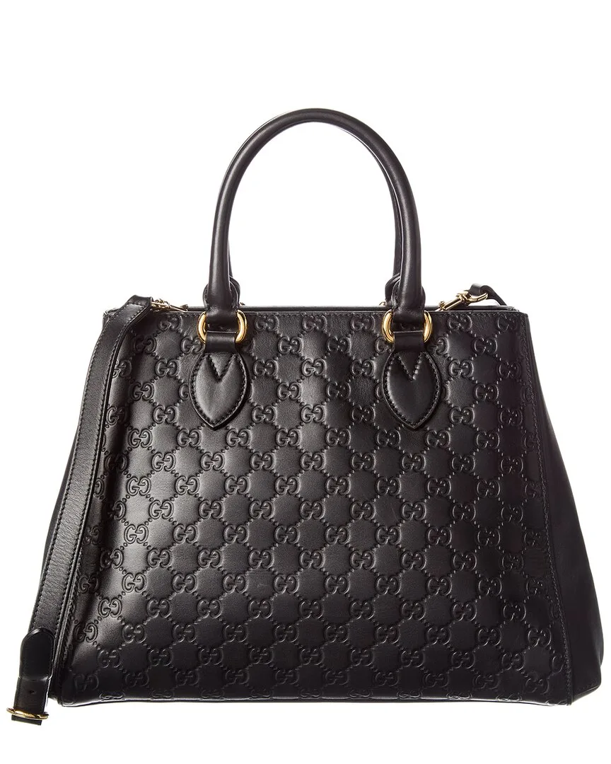 Leather Satchel by Gucci
