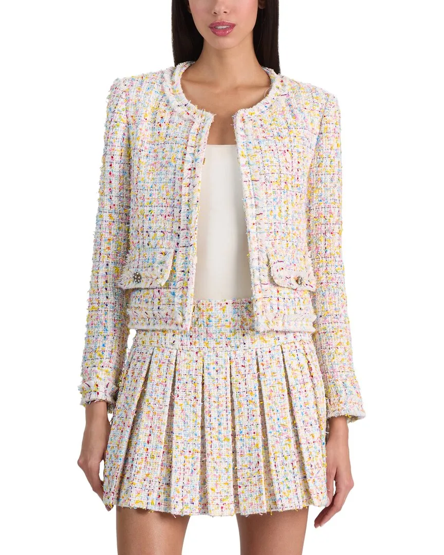 Landon Cropped Box Jacket by Alice + Olivia