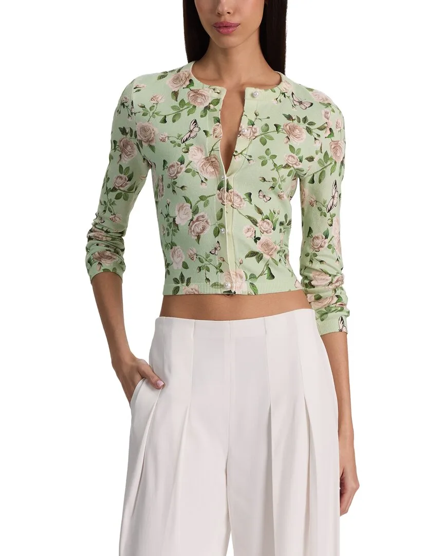 Carson Printed Cardigan by Alice + Olivia