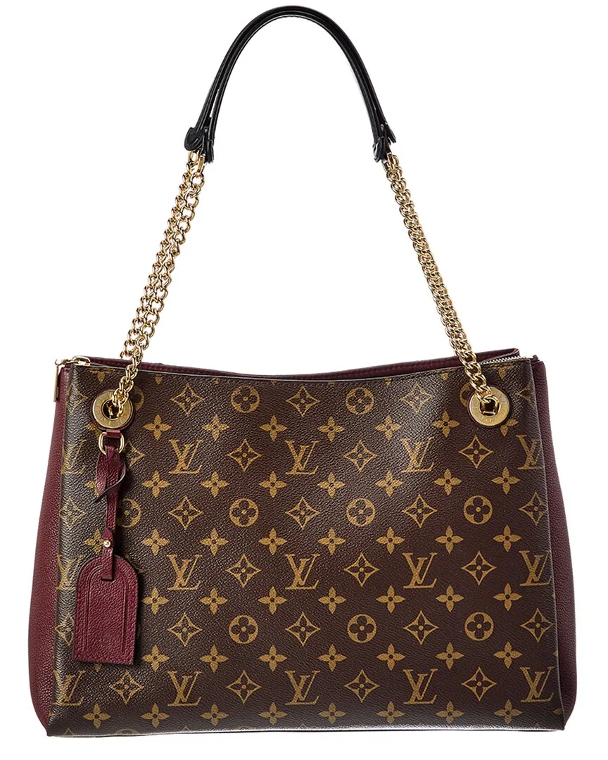 Burgundy Monogram Canvas Surene mm (authentic Pre-Loved) by Louis Vuitton