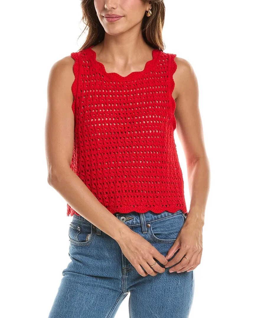 Amity Pointelle Tank by Alice + Olivia