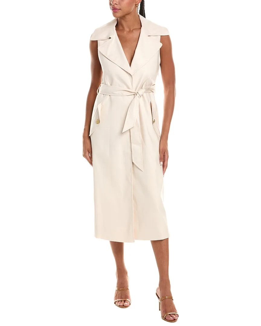 Keith Midi Linen-Blend Dress by Alice + Olivia